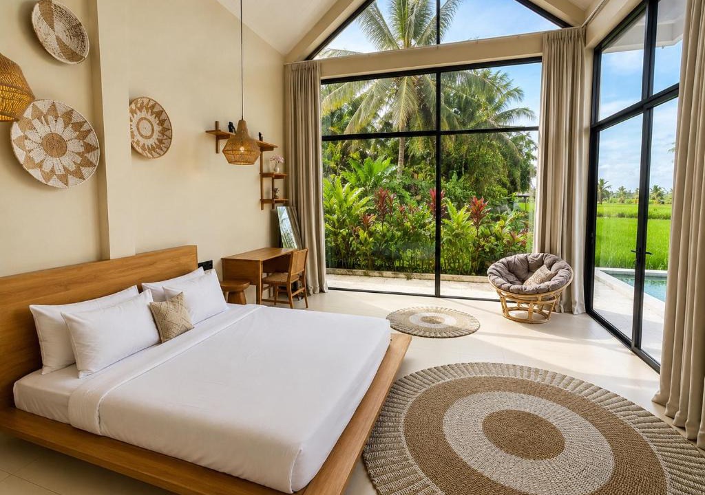 Pejeng Villa | Dzen Sari Villa Ubud - Rice Field View, Private pool and Stone Bath
