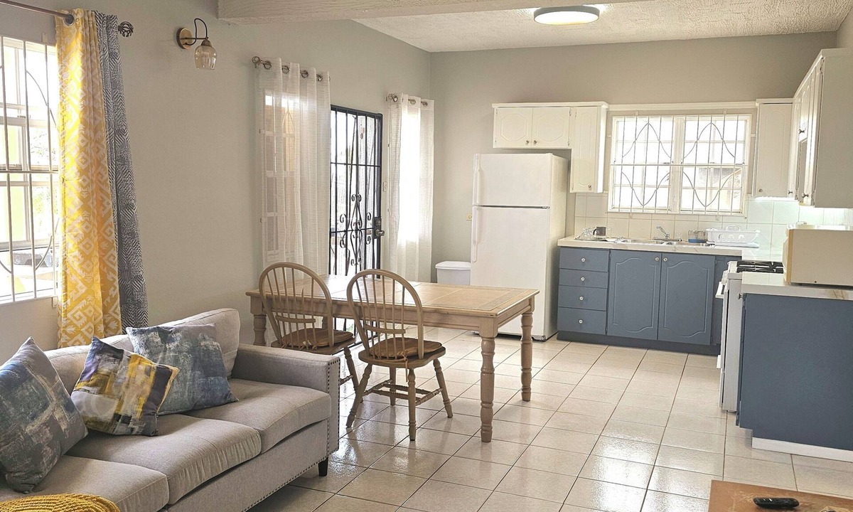 Brumaire Apartment | Fabulous 1-bedroom sea view apartment with AC in charming Basseterre