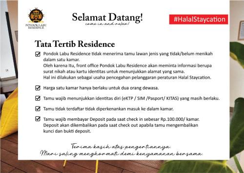 Cilandak Hotel | Pondok Labu Residence