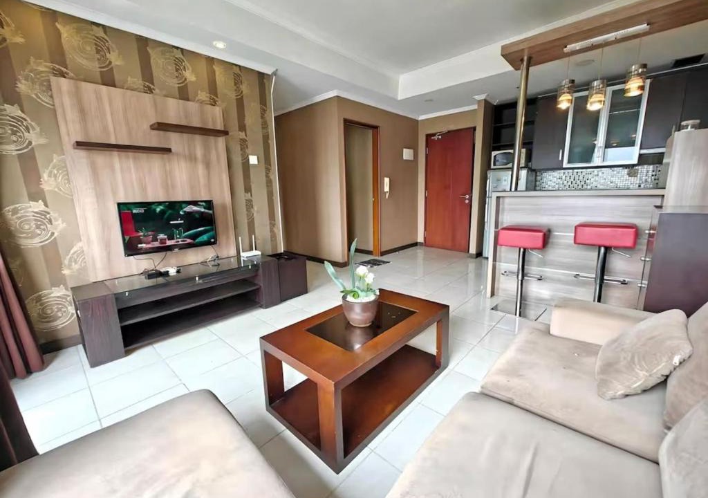 Jakarta Apartment | Strategic 3BR Sudirman Park Apt Wi-Fi, Pool,Gym