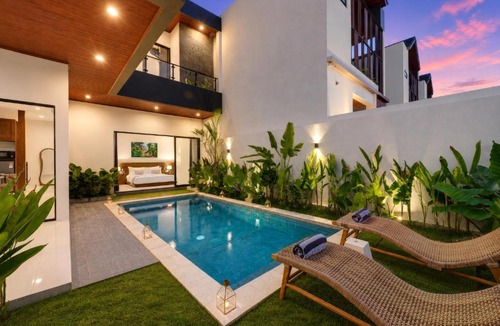 Kesiman Villa | BrandNew Beachside Modern Villa D, 3 Bedrooms for 8 Guests