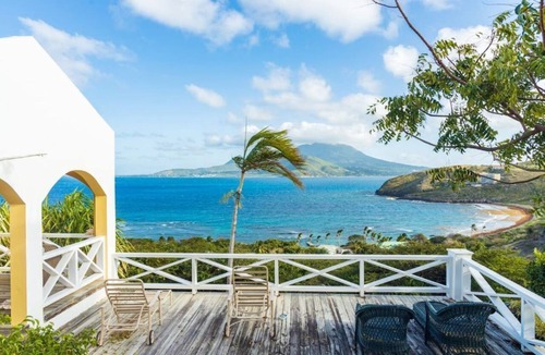 Frigate Bay House | Private Caribbean Cottage with Ocean & Nevis Views near Cockleshell Beach