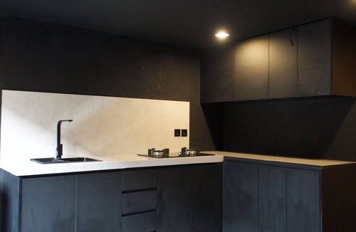 Tumbak Bayuh Villa | Wolu Villa Loft , Experience the allure of expansive floor-to-ceiling windows,