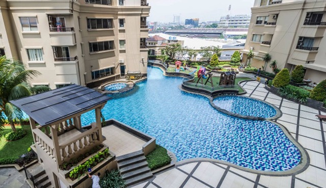 2BR Apartment with City View at Mediterania Marina Residences in Jakarta