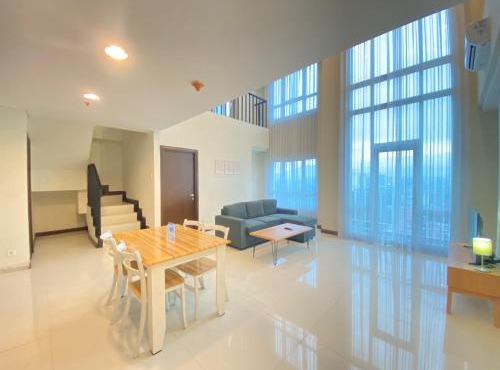 Fabulous 2BR Loft Apartment with Private Bathub at El Royale By Travelio in Bandung