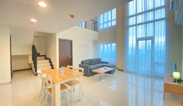 Fabulous 2Br Loft Apartment With Private Bathub At El Royale in Bandung