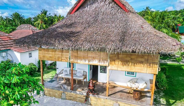 Family Chalet 80m square oceanfront bungalow in Mentawai Islands Regency