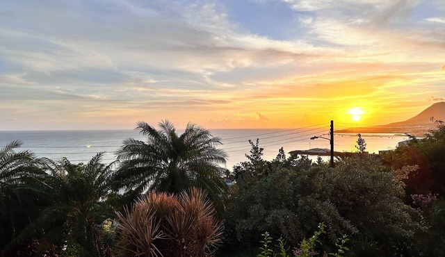 Krysta's Hideaway. Hillside Sunset Retreat/2BR Oasis Near Downtown & Frigate Bay