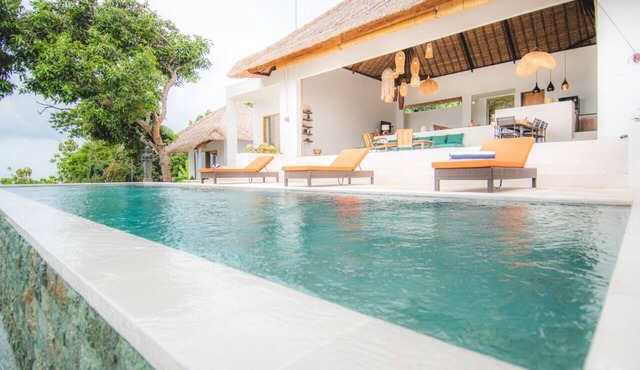 Luxury jungle villa with ocean view and private pool in Lovina