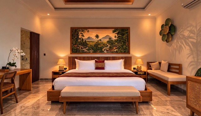 Modern Private Pool Villa Rice Field Views Romantic Escape at North Ubud Bali in Gianyar