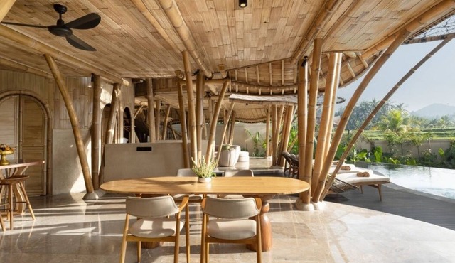 Nature 2BR Bamboo Villa for Family Retreat in Gianyar