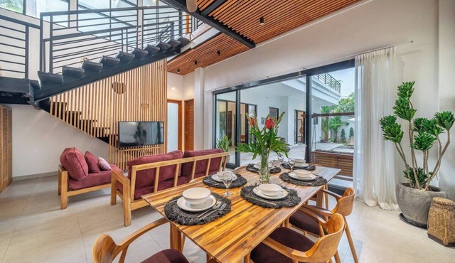 New 3BR Villa+Big Pool+Ricefield View+Beach Access in Kabupaten Badung