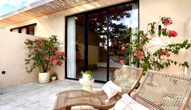 New Japandi Style Jungle Hideaway near Beach in badung