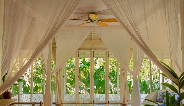 Peaceful Retreat with a Lush Garden & Open-Air Patio in Bantul