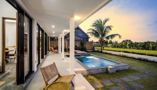 Stunning 2BR Dream Villa with Ricefield View in Bali