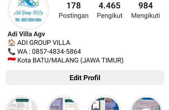 Villa Batu Privat Pool Banyak Tipe Unit Cp 08 Lima Tujuh48 Tiga Empat 5864 Byr Offline in Batu