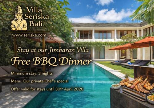 Villa Seriska Jimbaran - Spacious 5BR Private Pool Villa with Private Cook, Spa & Tour in Jimbaran