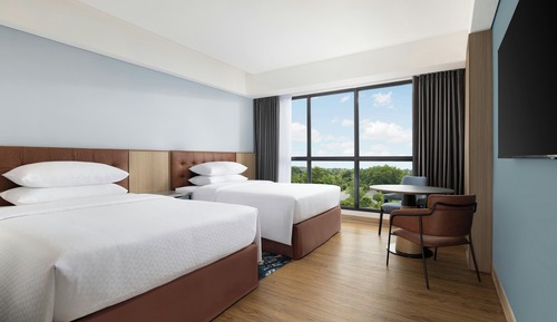 Deluxe Room, 2 Double Beds, City View