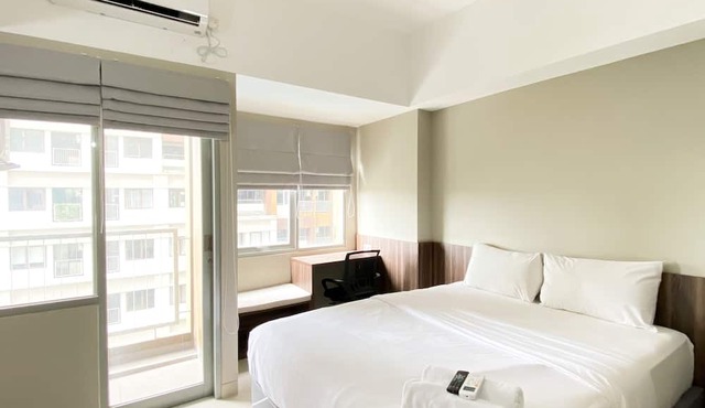 Modern Look and Tidy Studio LRT City Jatibening Apartment in Bekasi